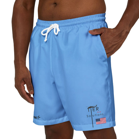 Men's Swim Shorts - Lockheed Martin Logo Design